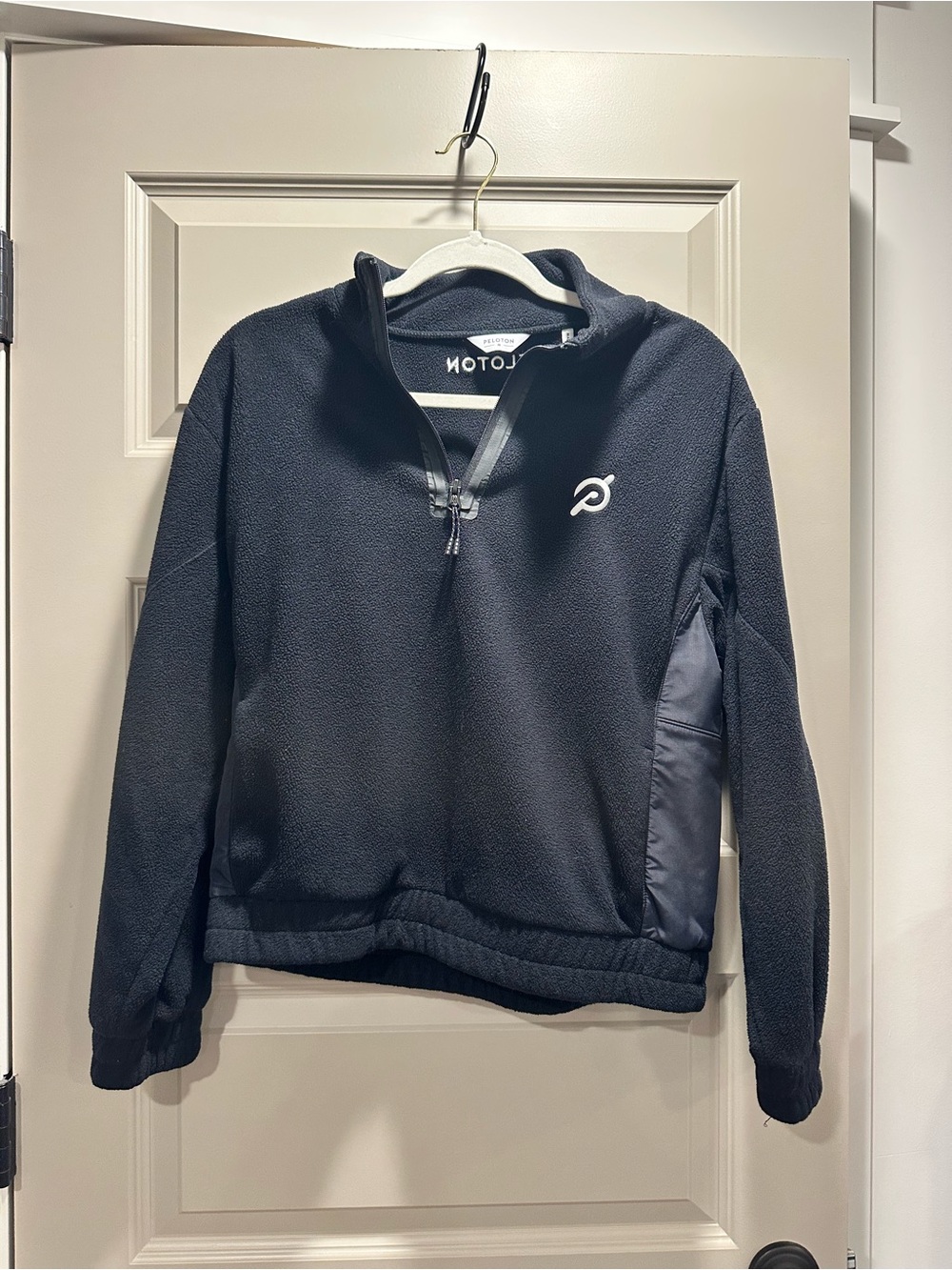 Peloton Women’s “New Heights” Black Half-Zip Fleece Pullover with Logo